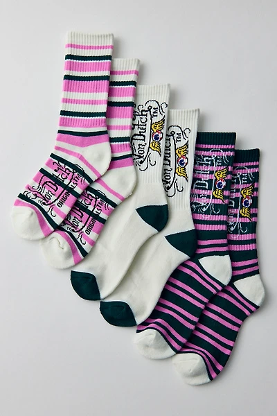 Von Dutch Logo Crew Socks 3-Pack