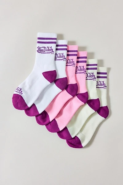 Von Dutch Logo Crew Socks 3-Pack