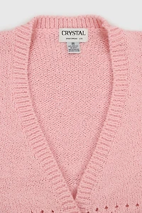 Vintage Pink Cardigan Sweater