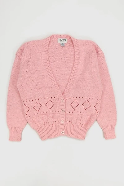 Vintage Pink Cardigan Sweater