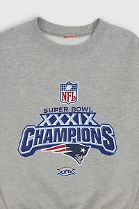 Vintage New England Patriots Super Bowl XXXIX Champions Football Crewneck