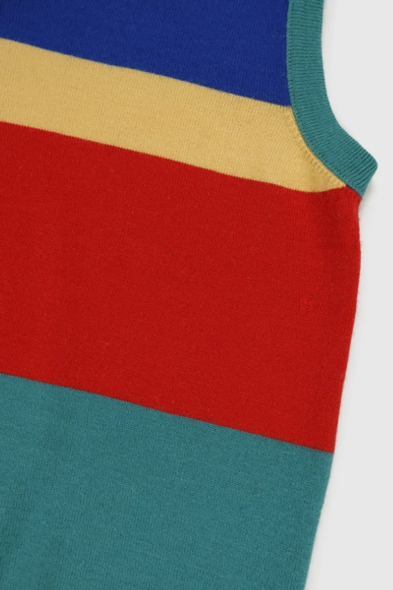 Vintage Striped Sweater Vest