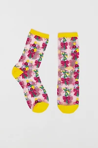 Sock Candy Bouquets All Day Shimmer Sheer Sock