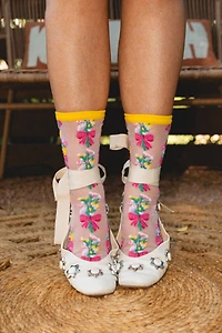 Sock Candy Bouquets All Day Shimmer Sheer Sock