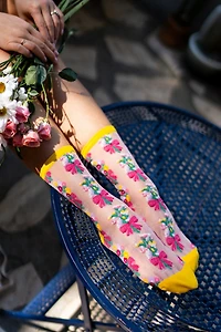 Sock Candy Bouquets All Day Shimmer Sheer Sock