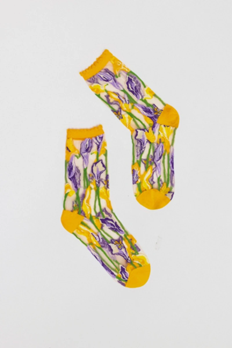 Sock Candy Calla Lily Sheer Sock
