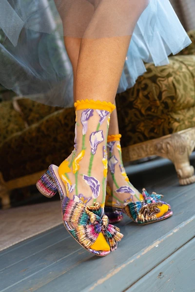 Sock Candy Calla Lily Sheer Sock