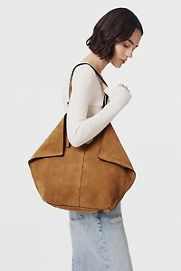 AllSaints Ara East/West Suede Tote Bag