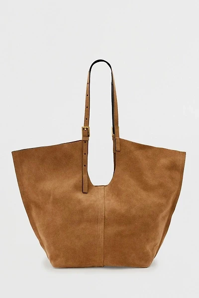 AllSaints Ara East/West Suede Tote Bag