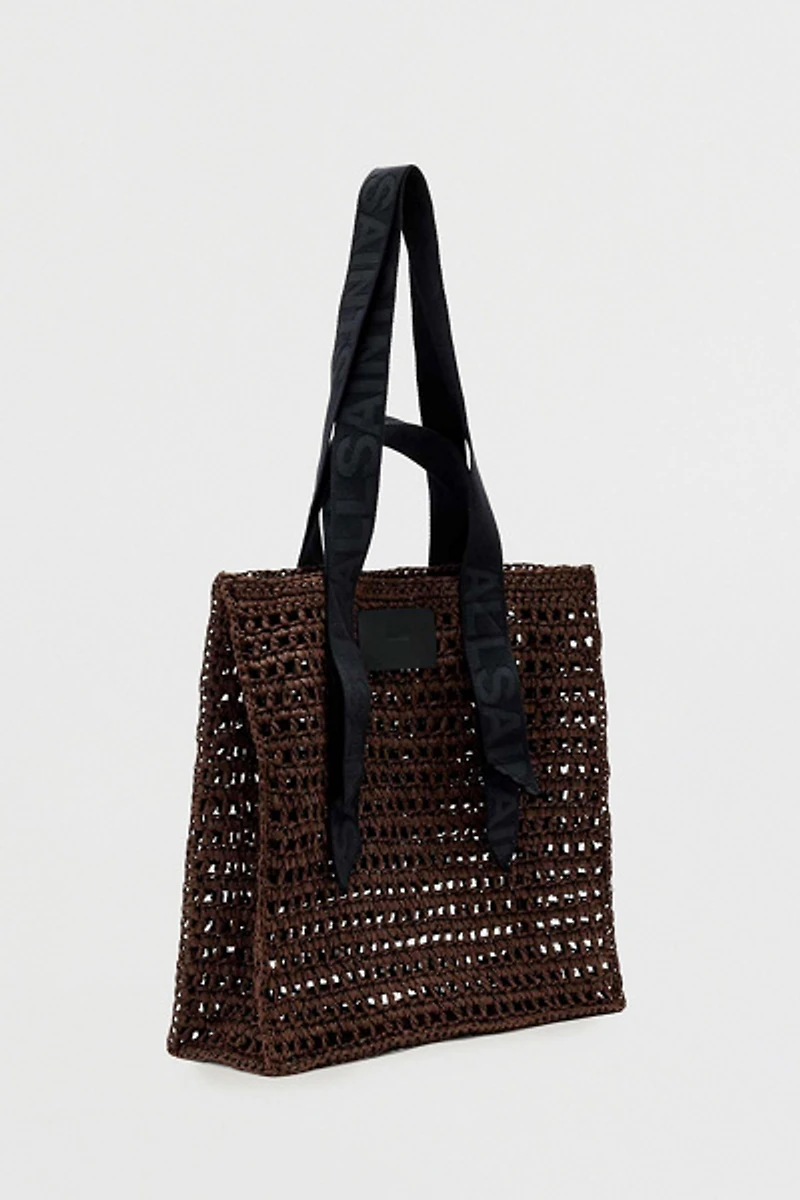 AllSaints Lullah Woven Tote Bag