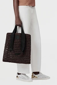 AllSaints Lullah Woven Tote Bag