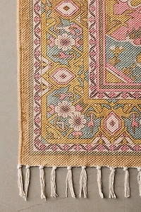 Daphne Art Deco Floral Printed Rug