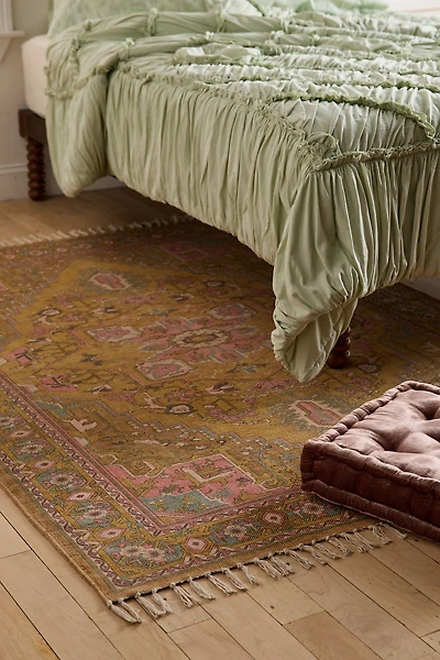 Daphne Art Deco Floral Printed Rug