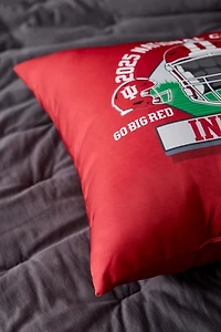 NCAA Indiana University 2025 FBC Champions Printed Throw Pillow