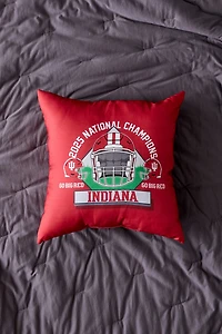 NCAA Indiana University 2025 FBC Champions Printed Throw Pillow