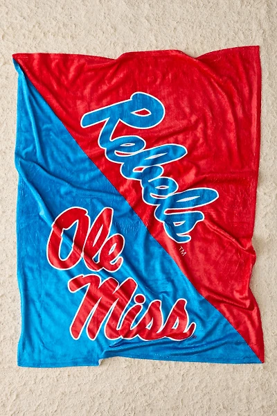 NCAA Halftone Silk-Touch Fleece Throw Blanket