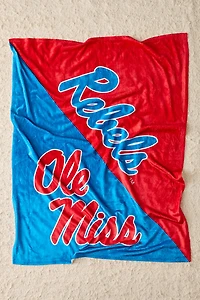 NCAA Halftone Silk-Touch Fleece Throw Blanket