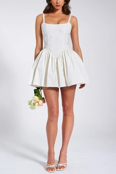 Miss Circle Kadi Cotton Drop Waist Corset Mini Dress