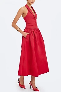 Miss Circle Ursel Gathered A-Line Midi Skirt