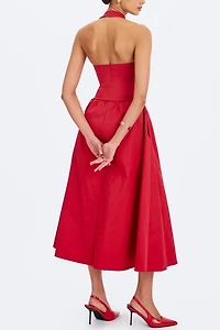 Miss Circle Ursella Halter Single-Breasted Lapel Top