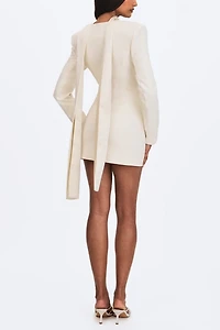 Miss Circle Jeannie Blazer Mini Dress with Scarf
