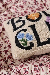 Book Club Tufted Wool Throw Pillow
