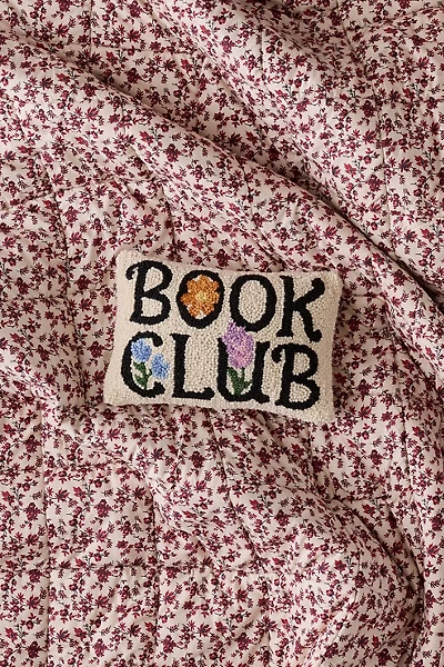 Book Club Tufted Wool Throw Pillow