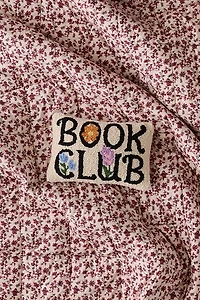 Book Club Tufted Wool Throw Pillow