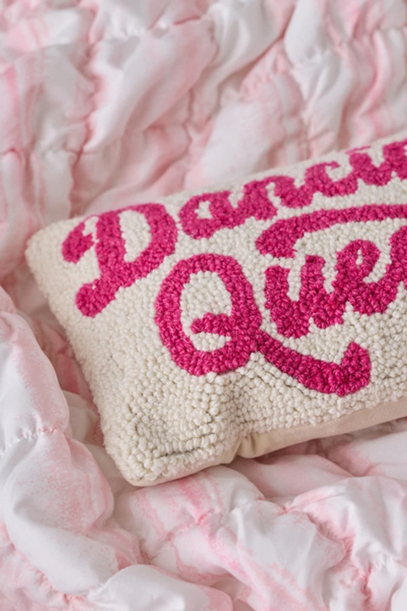 Dancing Queen Tufted Wool Throw Pillow