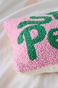 Stay Petty Tufted Wool Throw Pillow