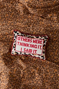 Others Were Thinking It Embroidered Needlepoint Throw Pillow