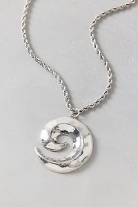 Large Swirl Pendant Necklace