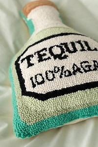 Tequila Shaped Tufted Wool Throw Pillow
