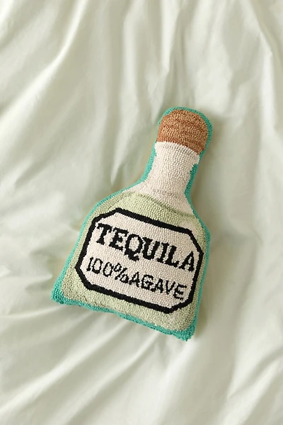 Tequila Shaped Tufted Wool Throw Pillow