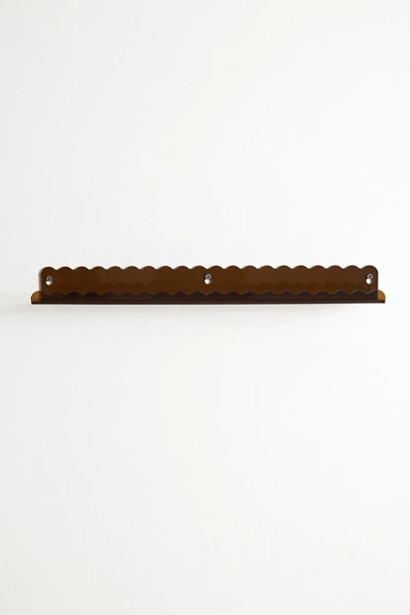 Wiggle Edge Acrylic Wall Shelf