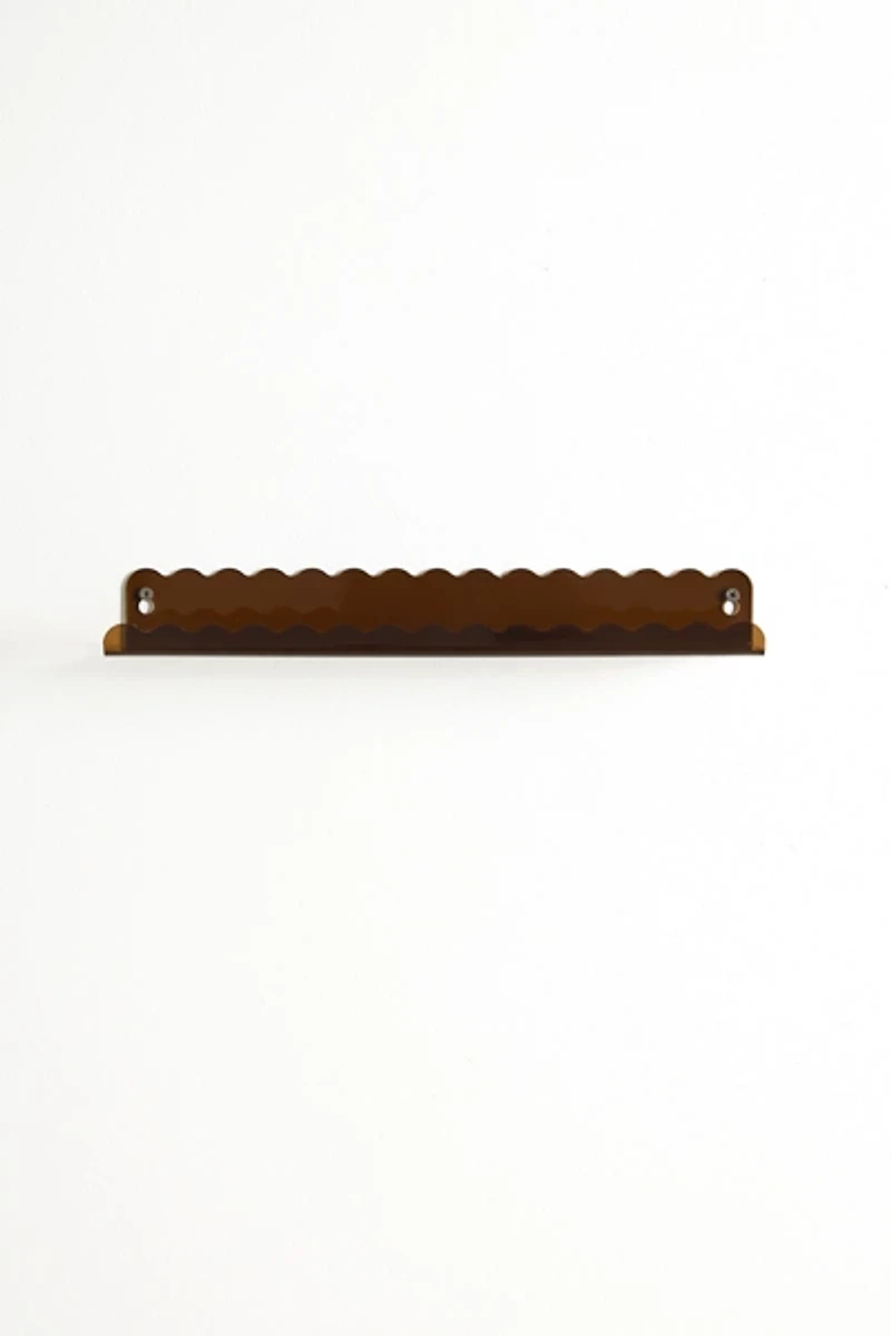 Wiggle Edge Acrylic Wall Shelf