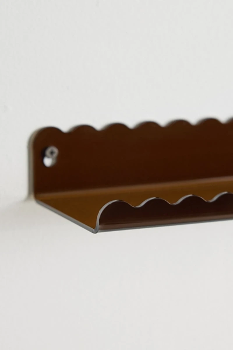 Wiggle Edge Acrylic Wall Shelf