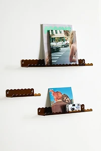 Wiggle Edge Acrylic Wall Shelf