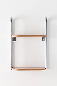 Boden Chrome 2-Tier Wall Shelf