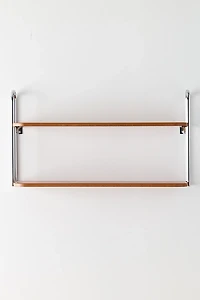 Boden Chrome 2-Tier Wall Shelf