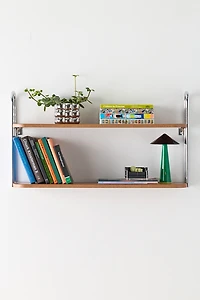 Boden Chrome 2-Tier Wall Shelf