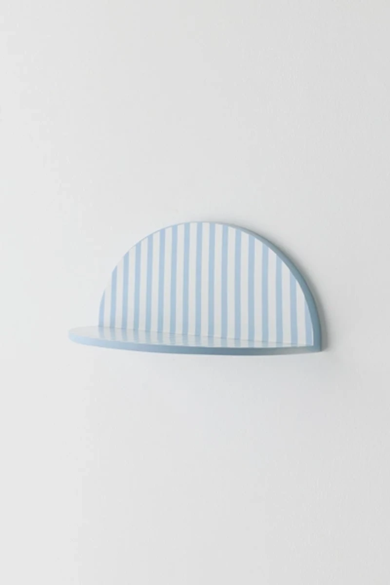 Tallulah Striped Arch Resin Wall Shelf