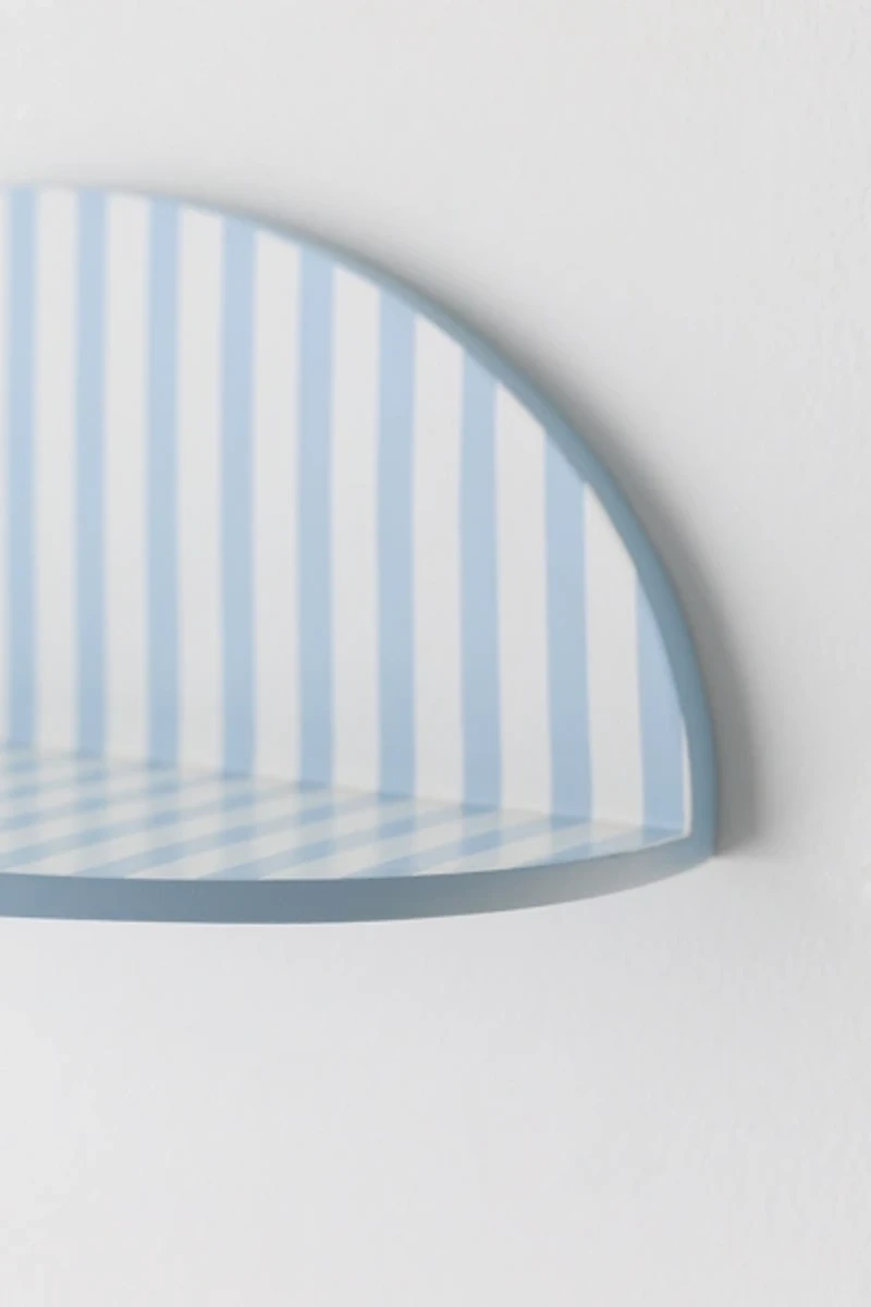 Tallulah Striped Arch Resin Wall Shelf