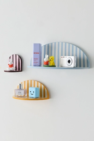 Tallulah Striped Arch Resin Wall Shelf