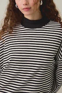 BDG Mockneck Boxy Long Sleeve Spill The Tee