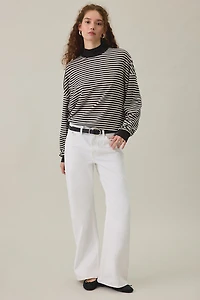 BDG Mockneck Boxy Long Sleeve Spill The Tee
