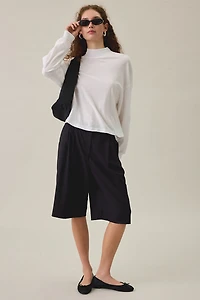 BDG Mockneck Boxy Long Sleeve Spill The Tee