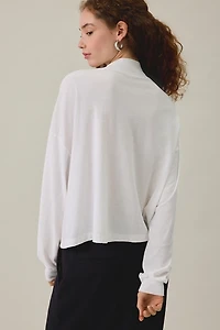 BDG Mockneck Boxy Long Sleeve Spill The Tee