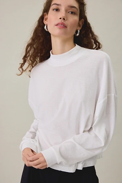 BDG Mockneck Boxy Long Sleeve Spill The Tee