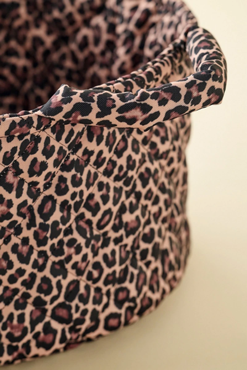 Sophie Patterned Puffy Fabric Storage Basket